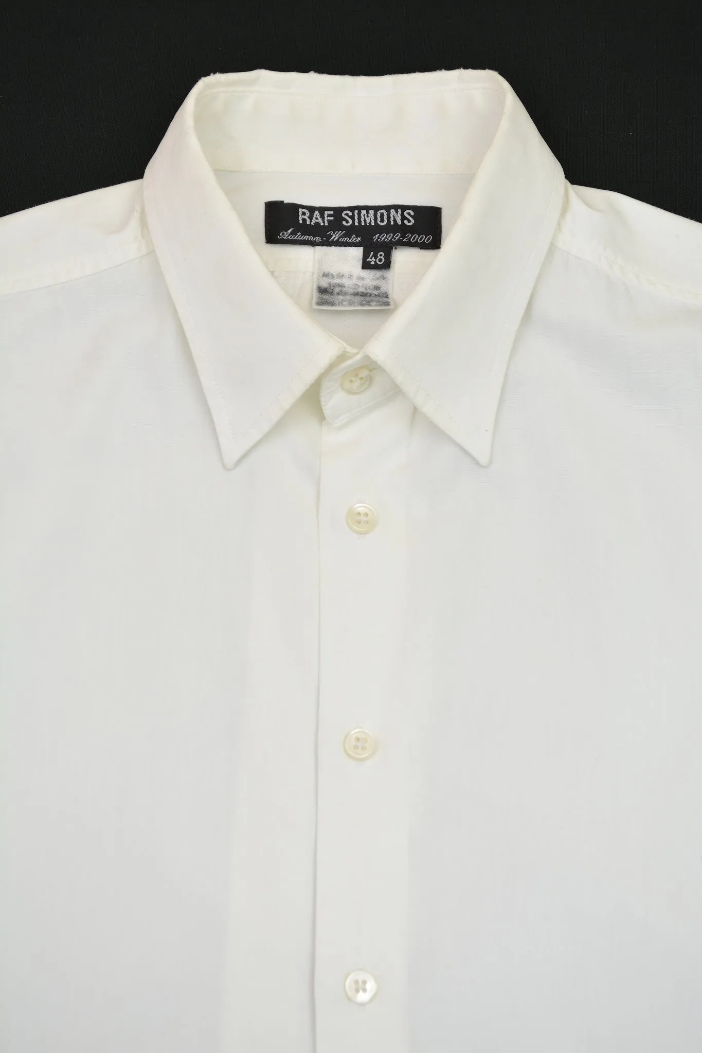 1999 Fine Cotton Darted Shirt with Hunting Pleat Detail