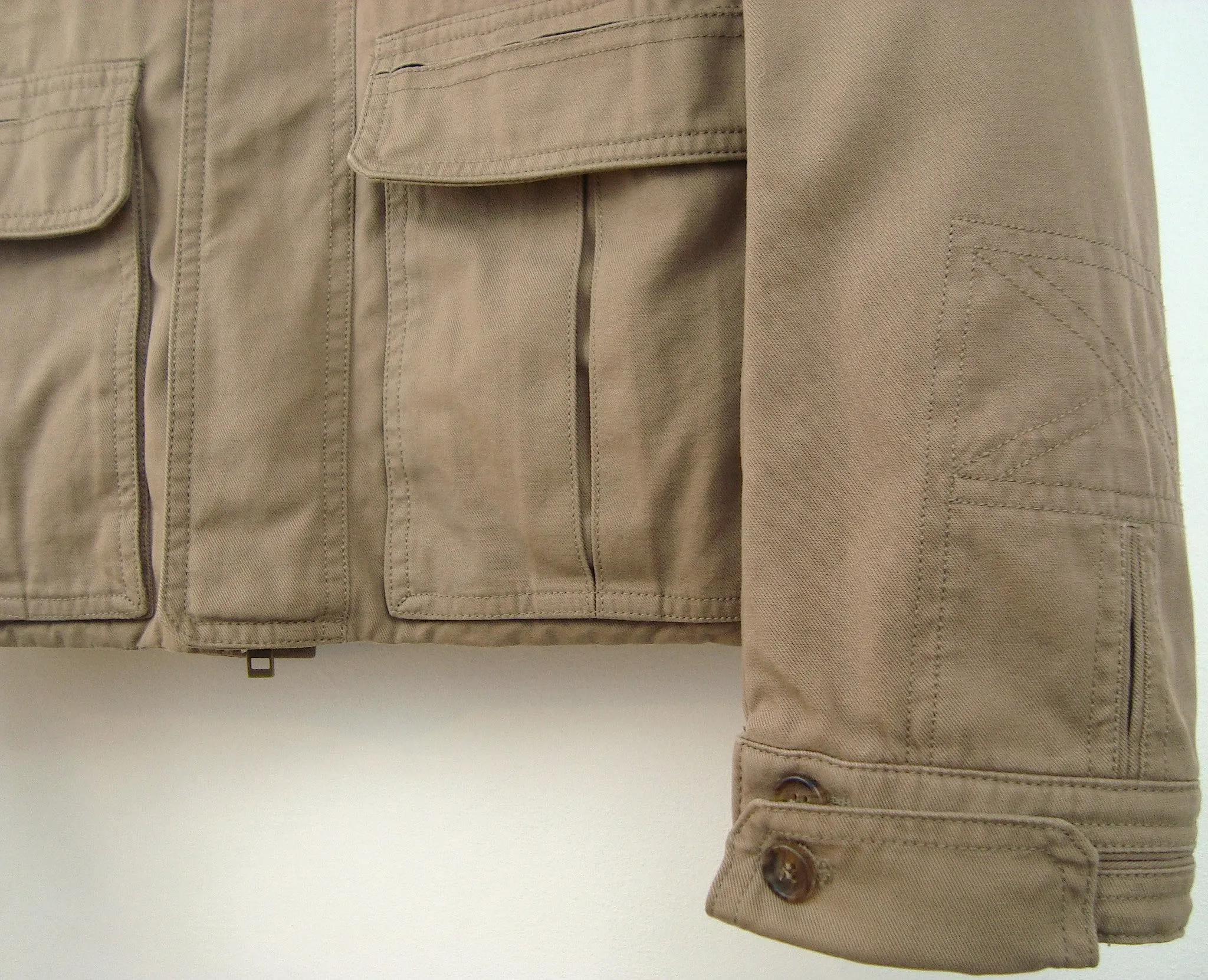 2006 Vintage Twill Military Blouson with Pocket Details