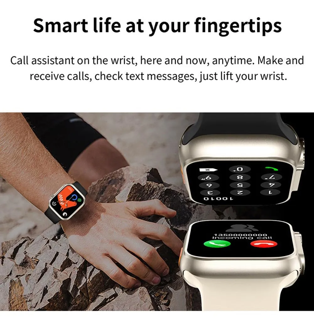 2023 Series 8 Ultra Smart Watch ***BUY 1 GET 1 FREE*** (Unisex, Wireless Charging)