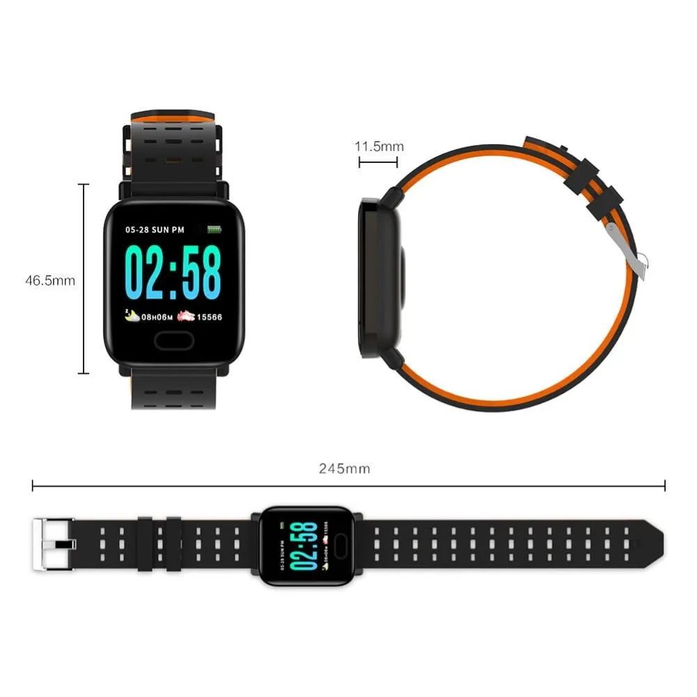 A6 Plus Smart Watch (Unisex, Blood Oxygen Measure)