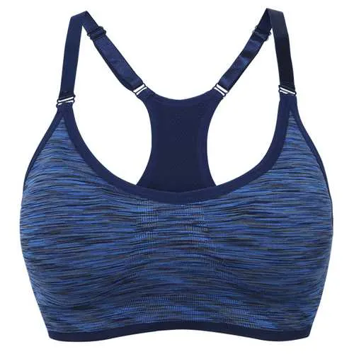 Adjustable Spaghetti Straps Seamless Professional Shakeproof Sports Bra Tank Top Sweat