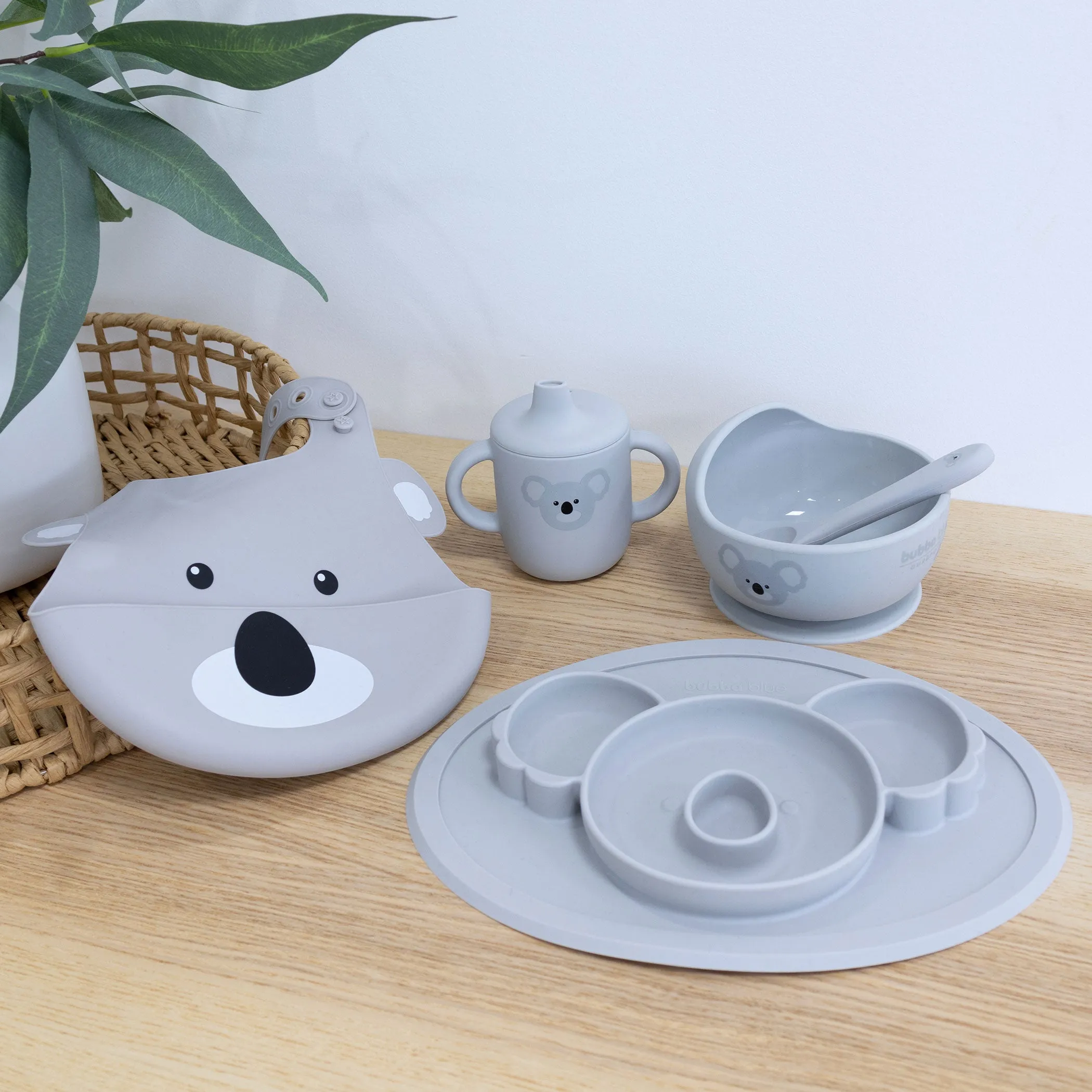 Aussie Animals 'Koala' 5PC Silicone Feeding Gift Set