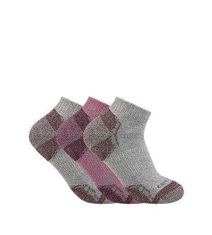 Carhartt Midweight Cotton Blend Low Cut Sock 3 Pack Women's