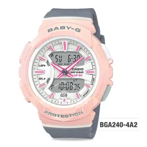 Casio Baby-G BGA-240 Series Grey Resin Band Watch BGA240-4A2