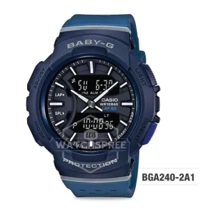 Casio Baby-G BGA-240 Series Navy Blue Resin Band Watch BGA240-2A1