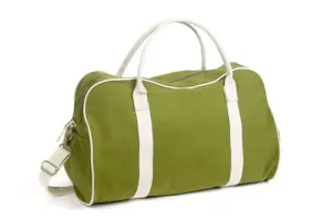 Contrast Canvas Bag - Lime/Natural