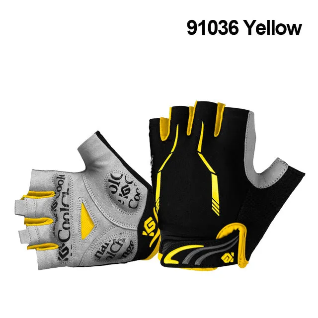 CoolChange Cycling Gloves Half Finger Mens Women's Summer Sports Shockproof Bike Gloves GEL MTB Bicycle Gloves Guantes Ciclismo