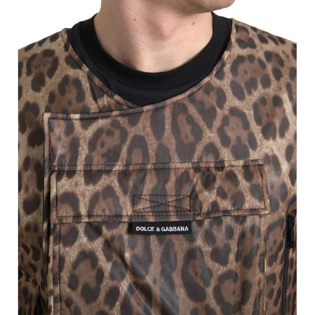 Dolce & Gabbana Silk Leopard Vest Exclusive Sportswear