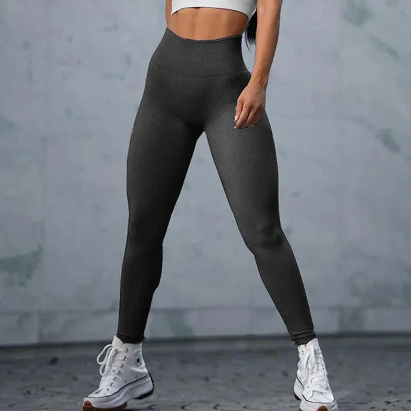 Fitness Sport Seamless Running Yoga Sportswear High Waist Push Up Pants Athletic Slim Jogging Female Leggings