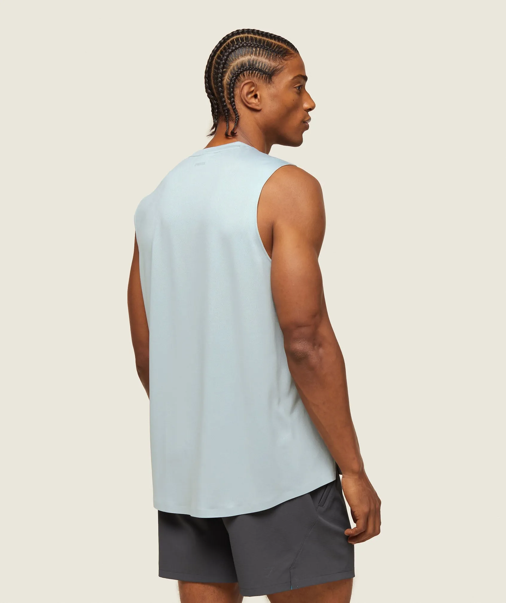 Gymshark everywear Tech Sleeveless Tee - Ice Grey