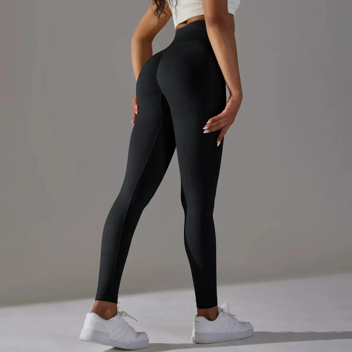 High Waist Seamless Yoga Pants for Women - Running Tights and Sportswear