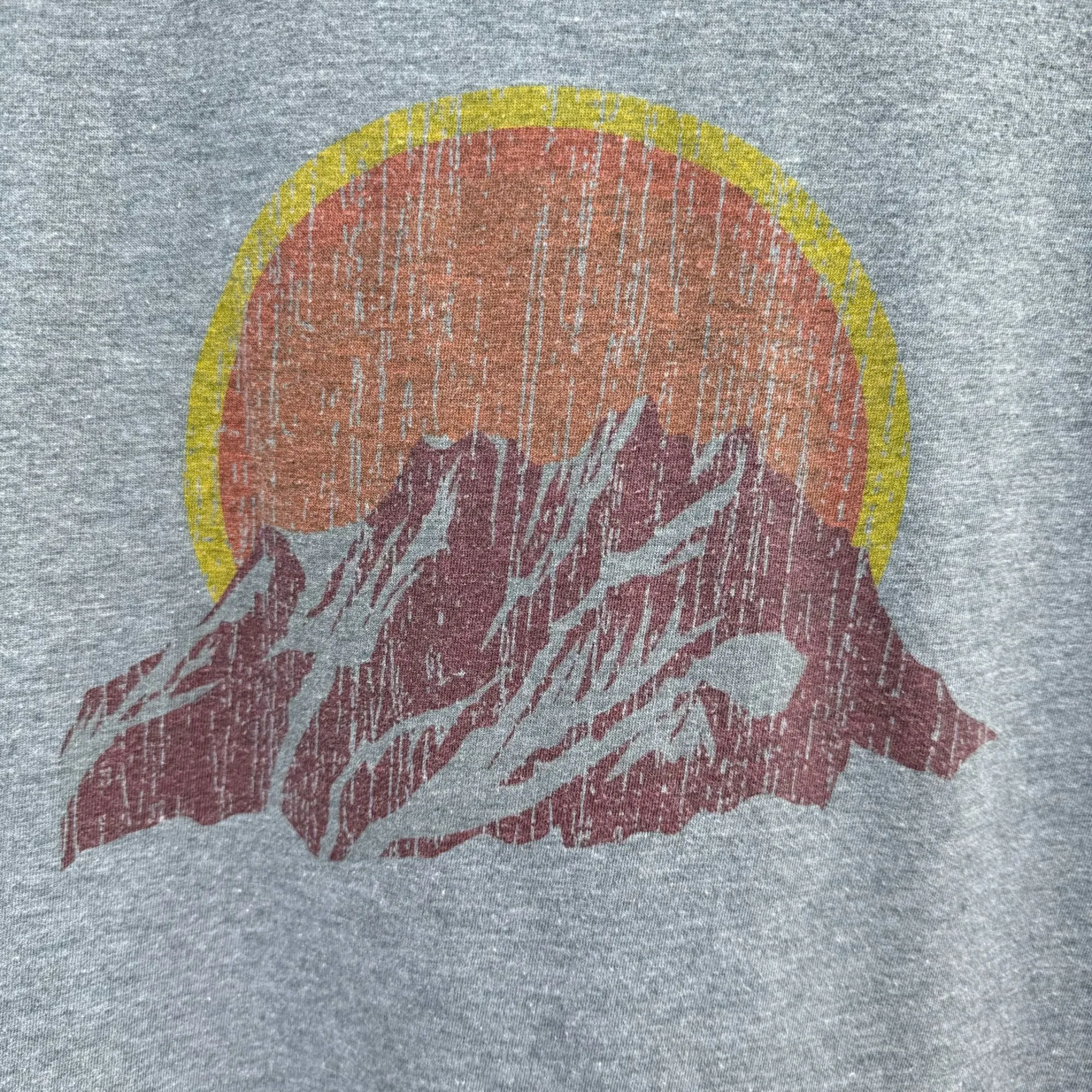 Marmot Mens Gray Mountain Graphic Print Crew Neck Short Sleeve Tee Shirt - Large