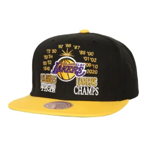 Mitchell & Ness Men's Los Angeles Lakers Champ Is Here Snapback Hat, Black