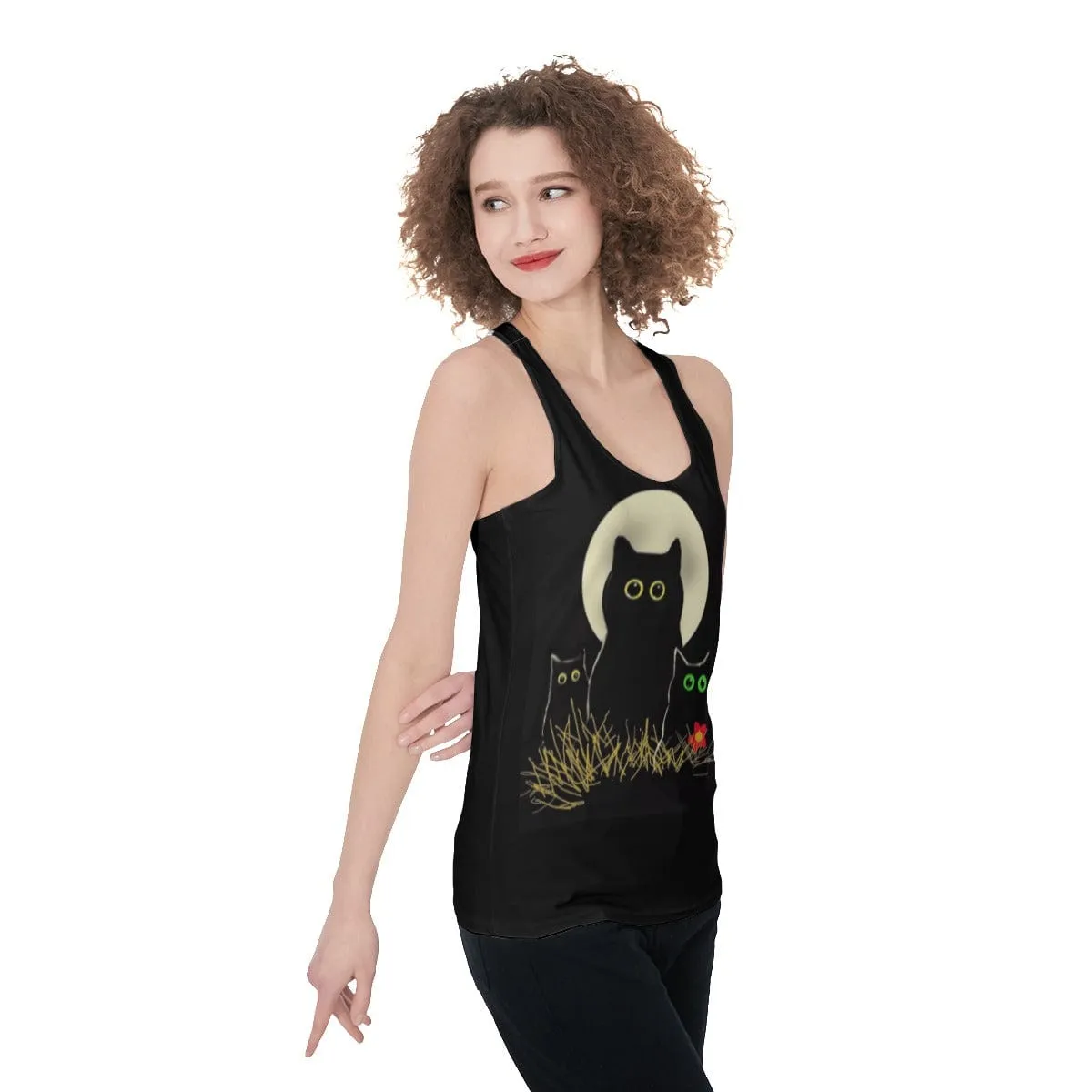 Night Cats Women's Racerback Tank Top