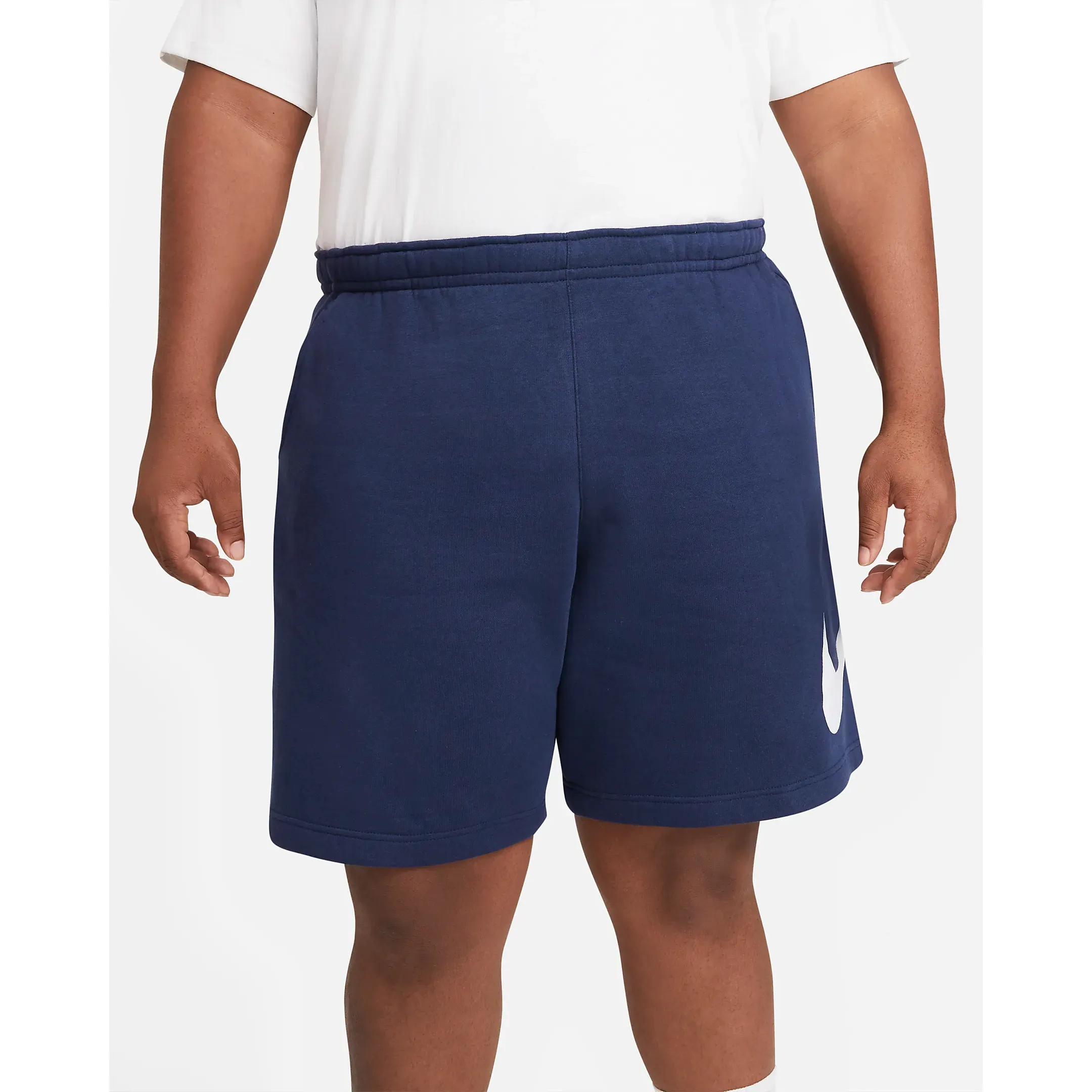 Nike Men's Sportswear Club Graphic Shorts - Midnight Navy / White