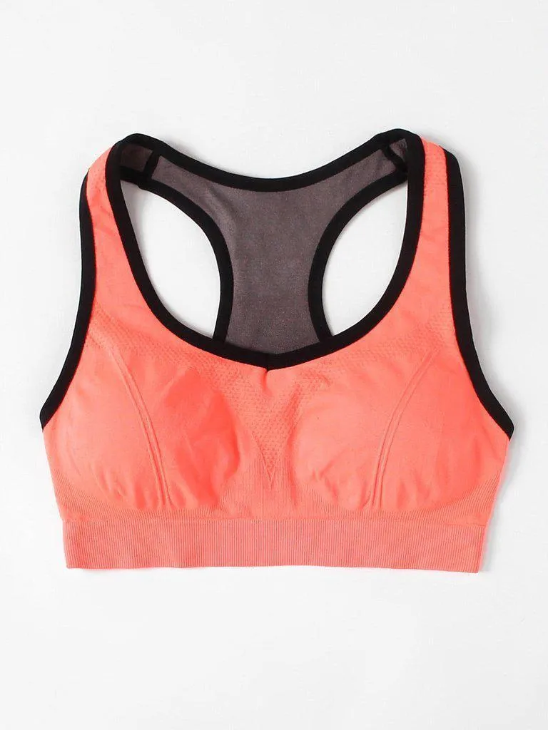 Racerback Cut Out Sports Bra