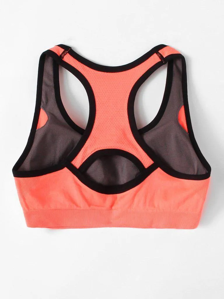 Racerback Cut Out Sports Bra