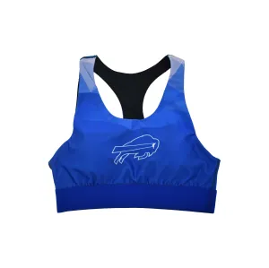 *SALE* Buffalo Bills Women's Royal Blue Geometric Gradient Sports Bra