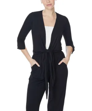 S.K. Bamboo Yoga Shrug Cardigan Black