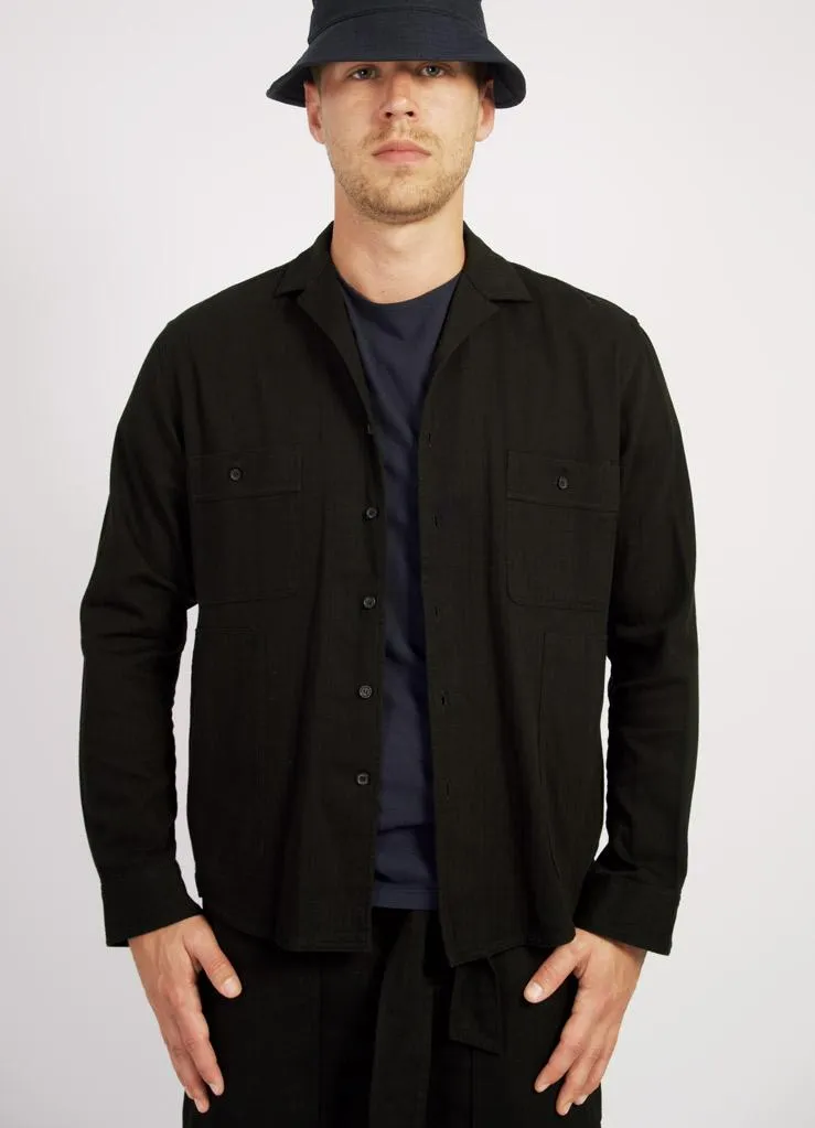 STEFAN | Over Shirt | Black