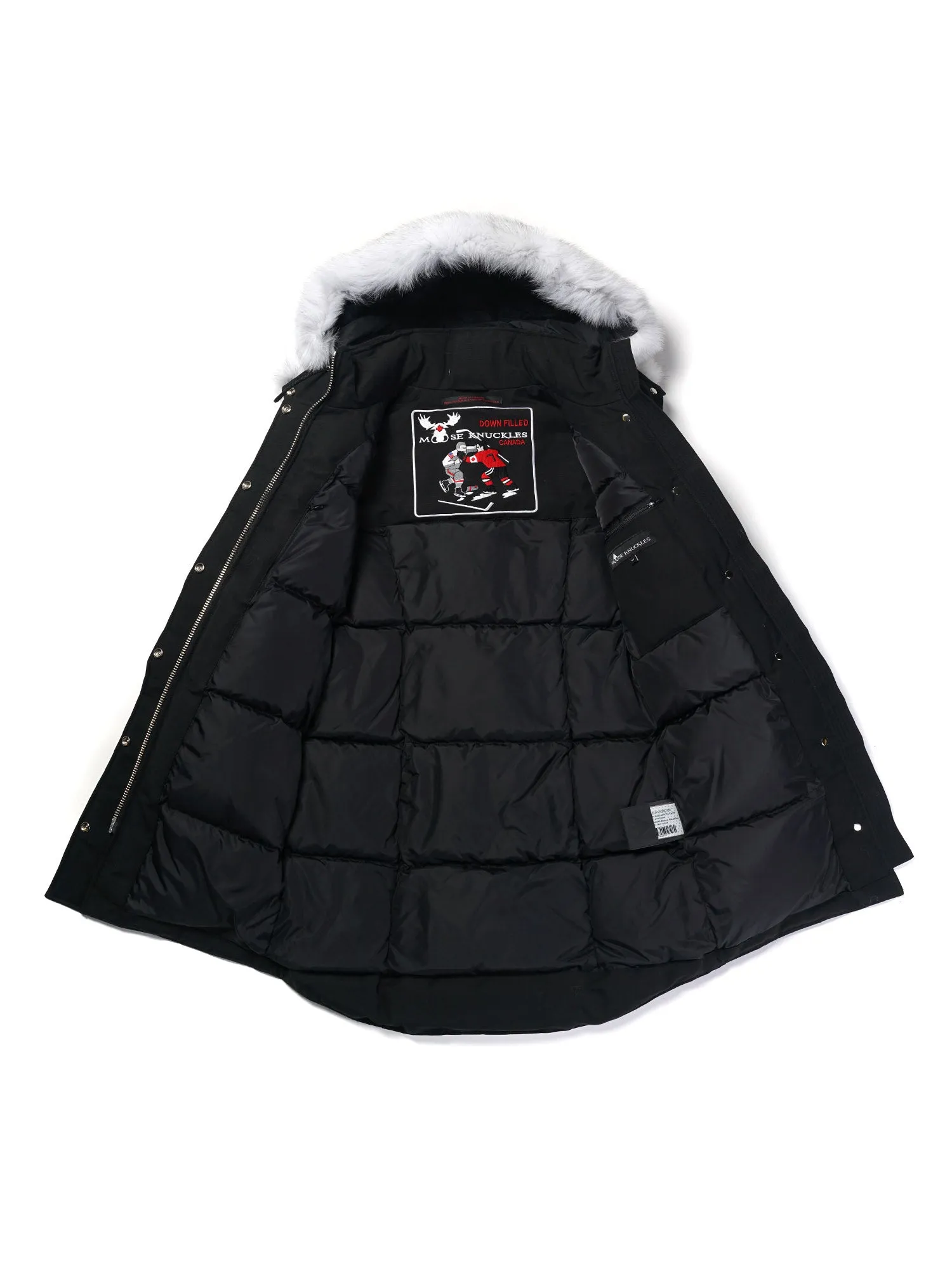 Stirling Parka Black/white