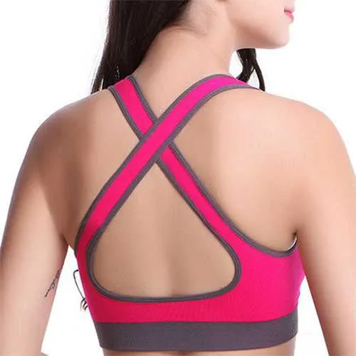 Stretch Anti-Bacterial Running Fitness Yoga Bra Sportswear