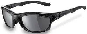 Sunwise Crystal Black Frame With Smoke Lenses-Easy Glaze Rxable Gasket