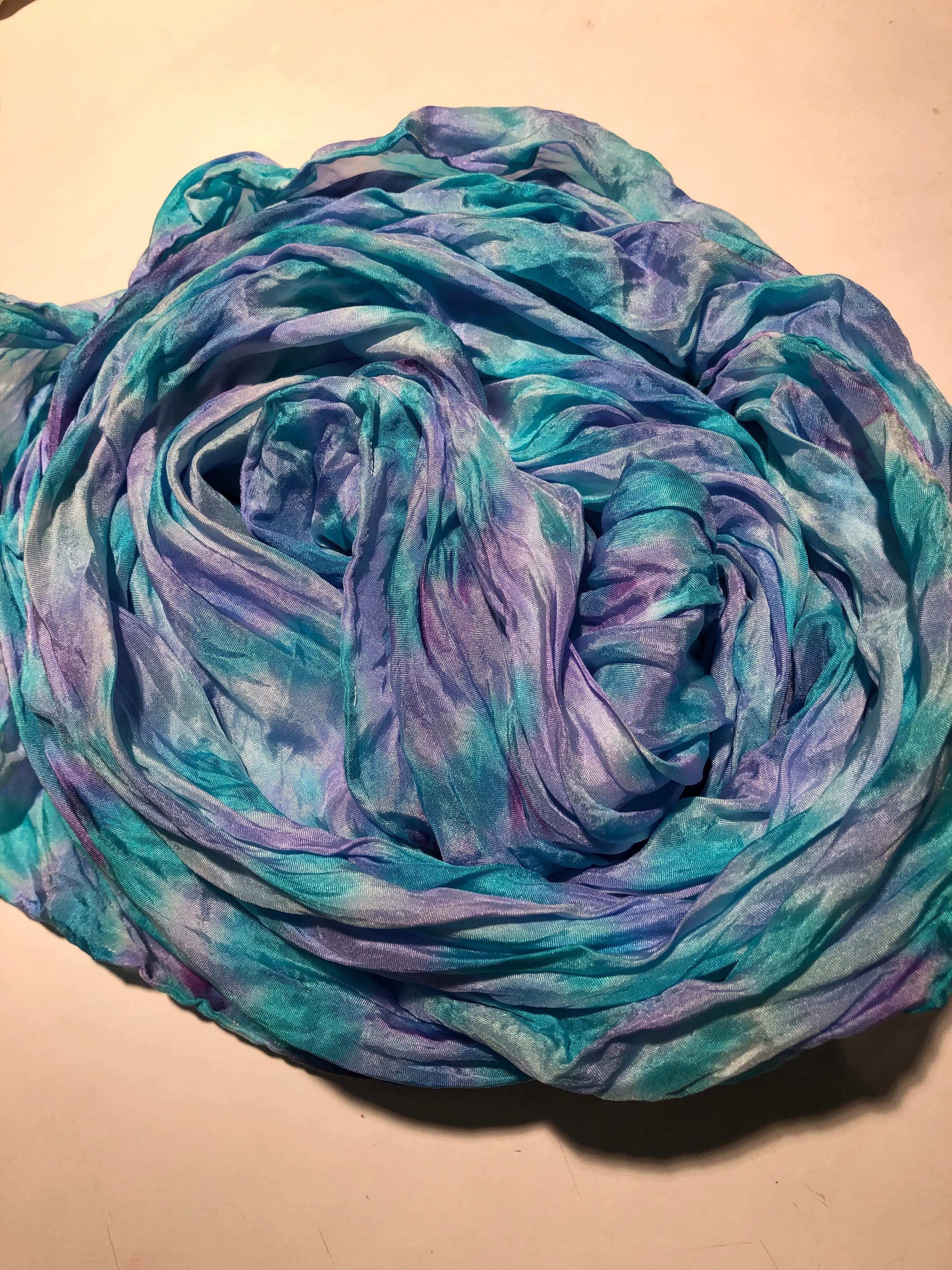 The “Activity Scarf” - hand-dyed silk scarf - $125