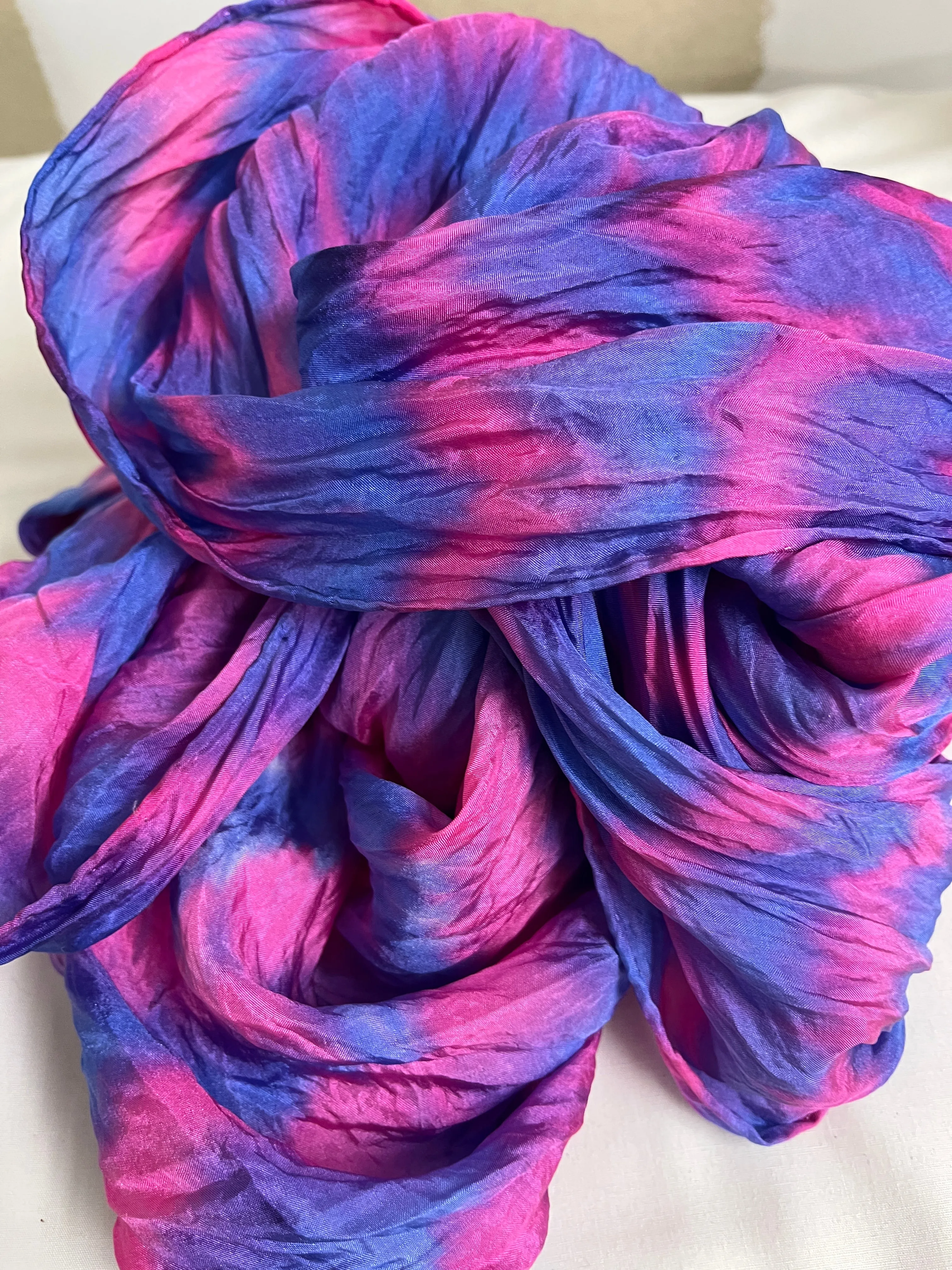 The “Activity Scarf” - hand-dyed silk scarf - $125