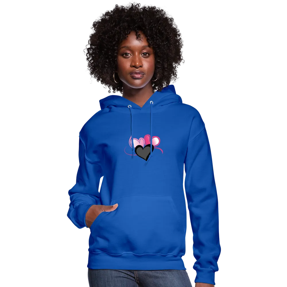 Three Heart Cord Women's Hoodie - Ships from The US