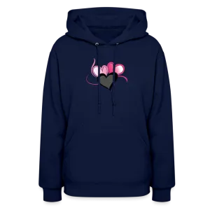 Three Heart Cord Women's Hoodie - Ships from The US