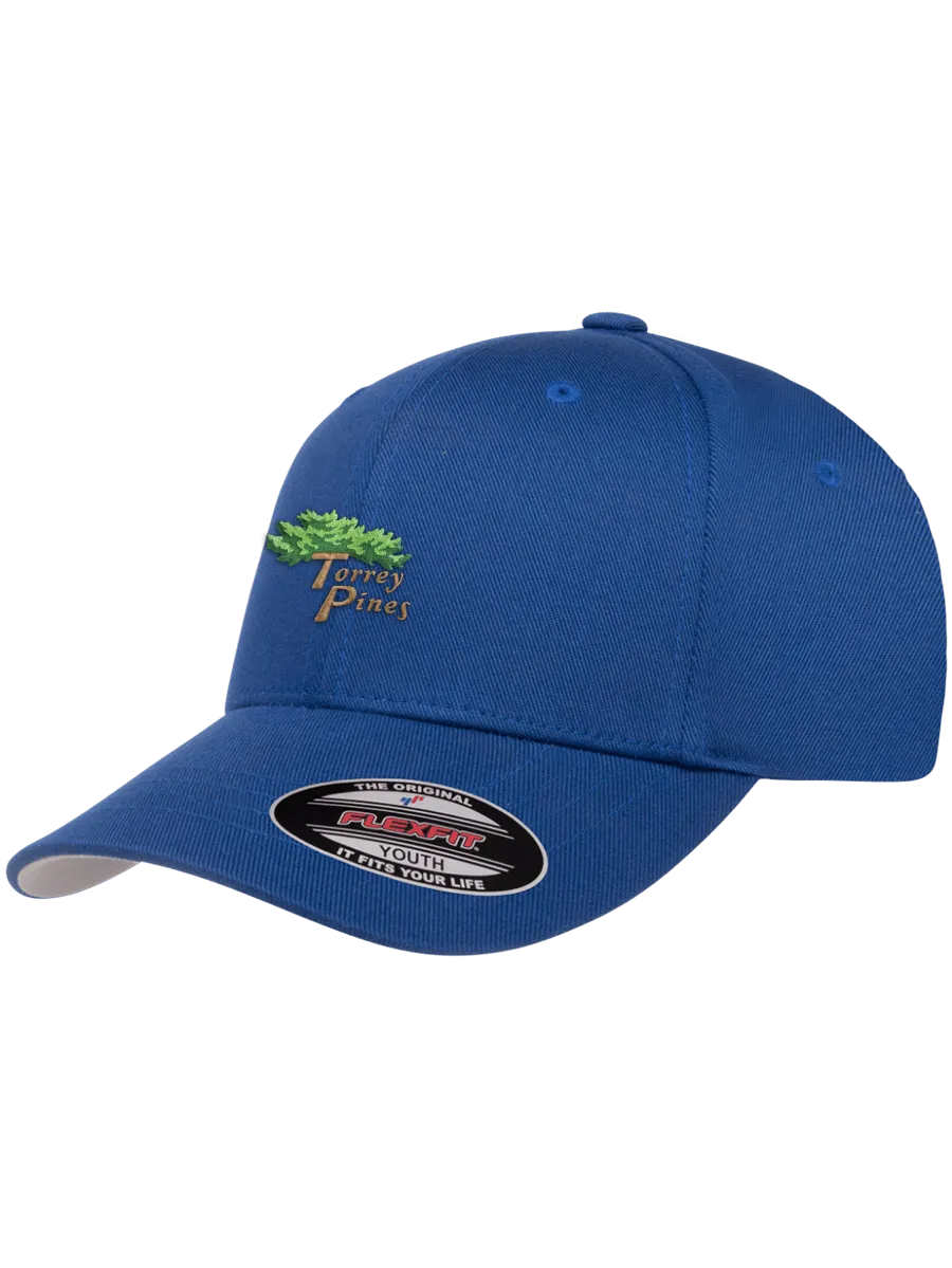 Torrey Pines Youth Flex-Fit Wooly Combed Golf Cap