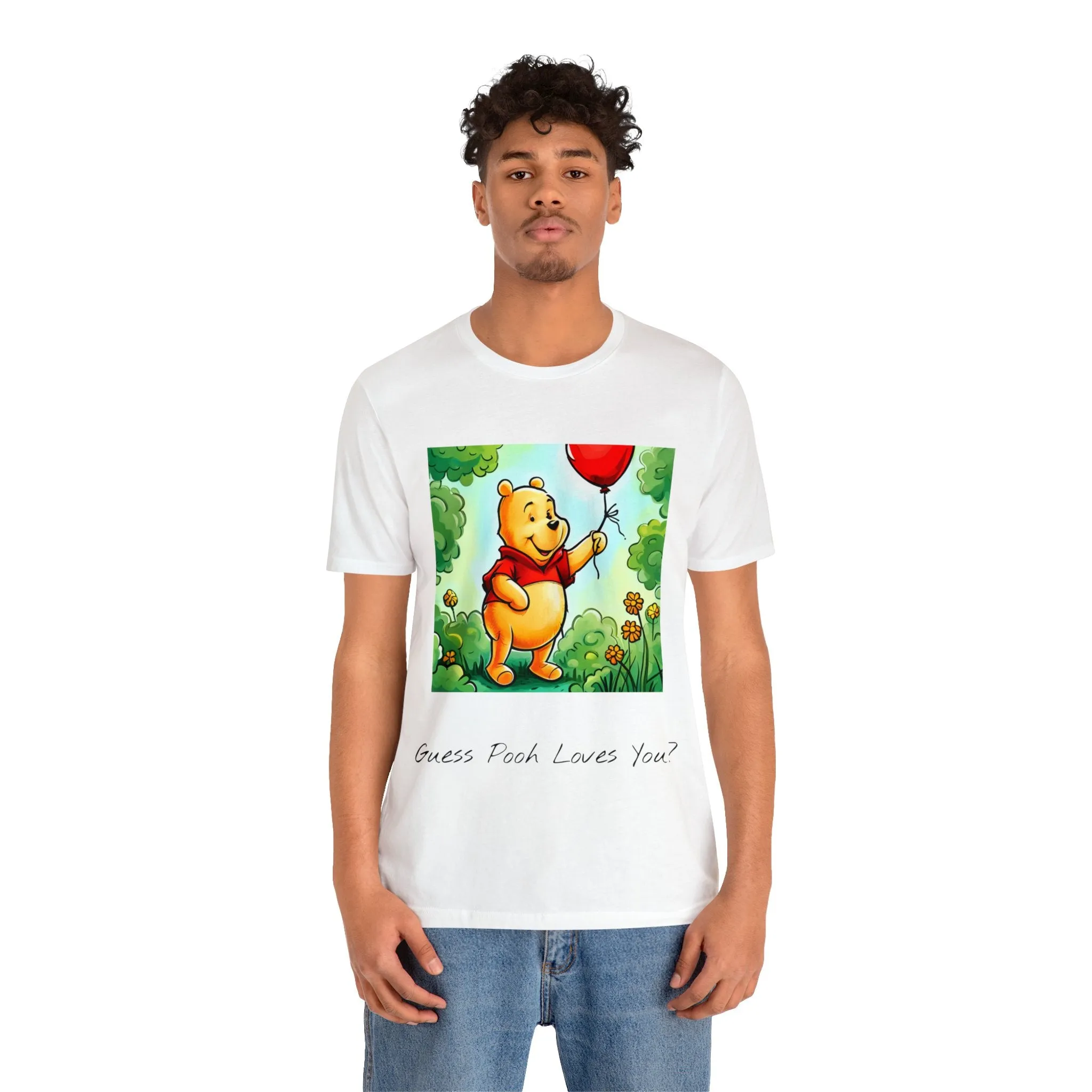 Unisex Jersey Short Sleeve Tee-Winnie The Pooh-Valentines