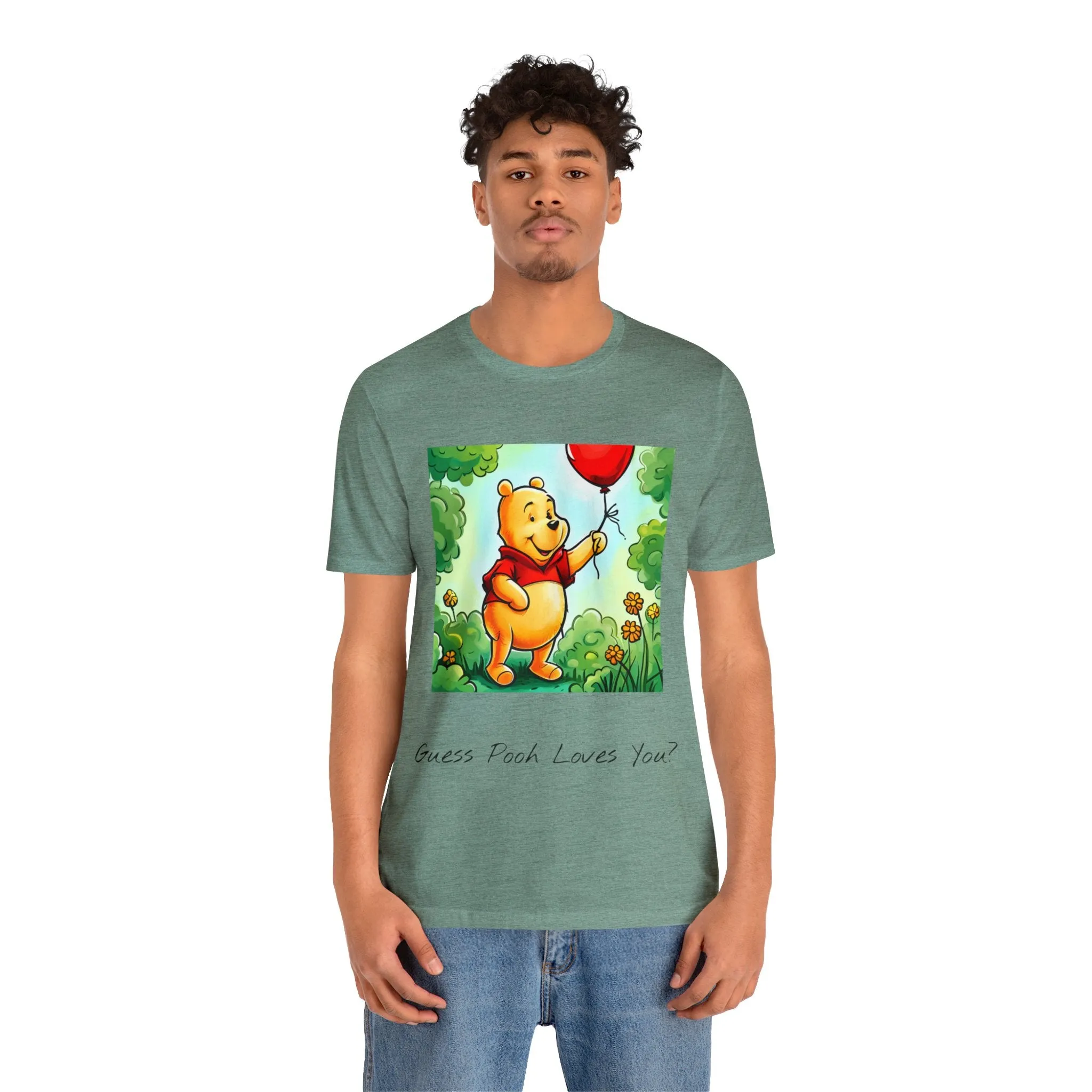 Unisex Jersey Short Sleeve Tee-Winnie The Pooh-Valentines