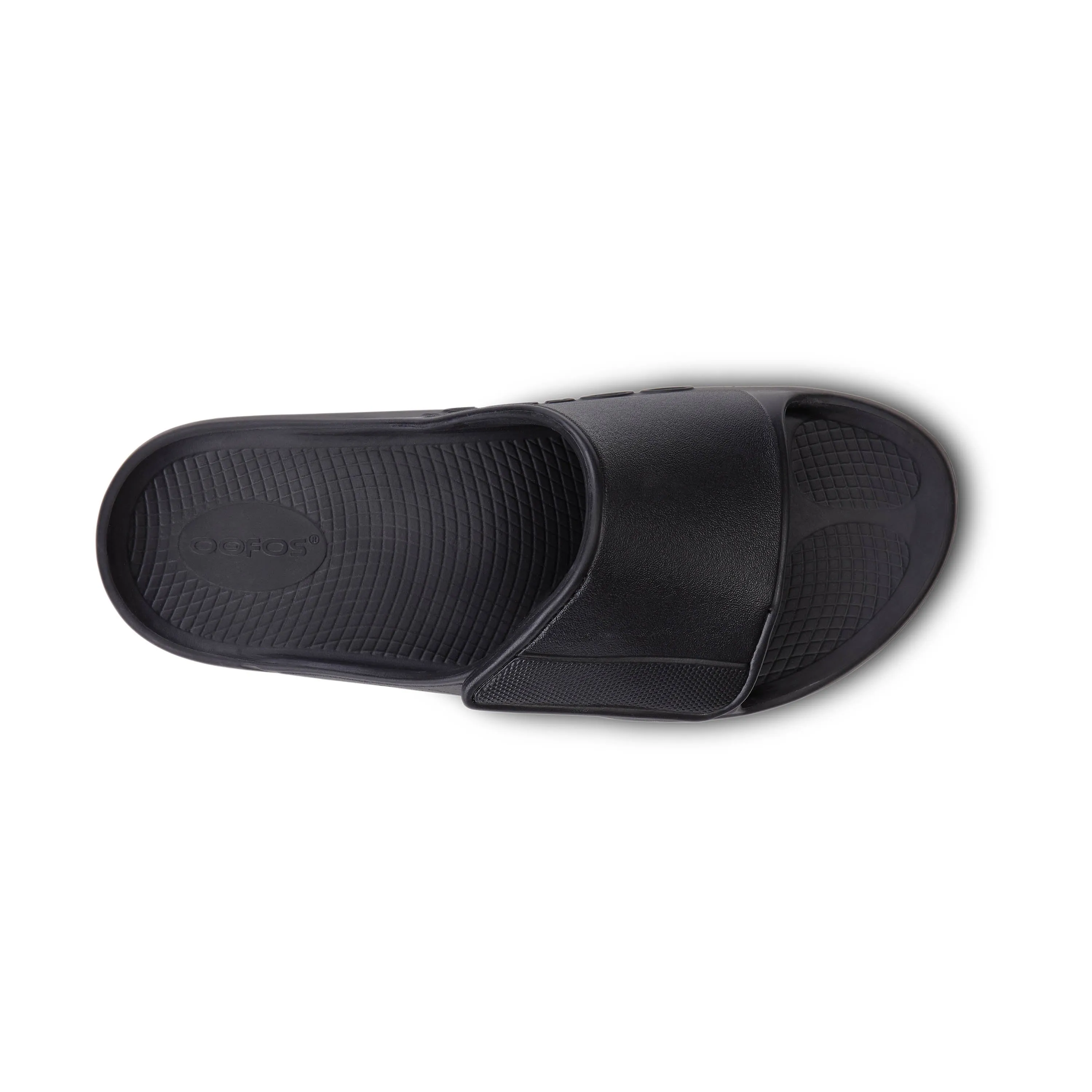 Unisex Oofos OOahh Sport Flex Sandal Color: Matte Black