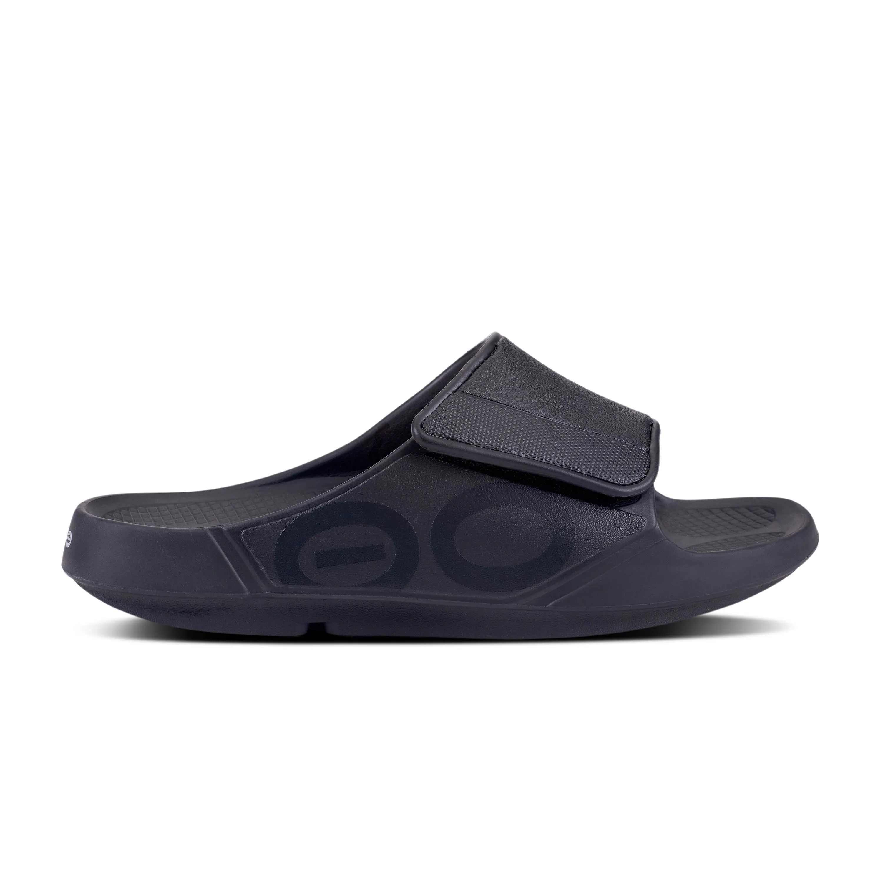 Unisex Oofos OOahh Sport Flex Sandal Color: Matte Black