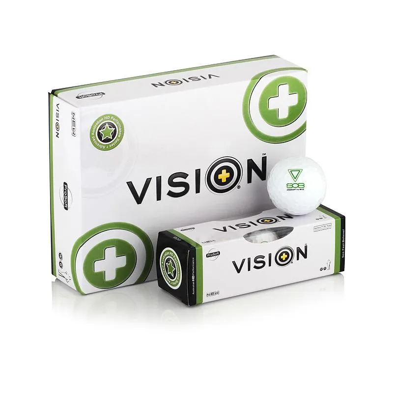 Vision Prosoft 808 UVee Tech Bright White Golf Balls - 1 Dozen