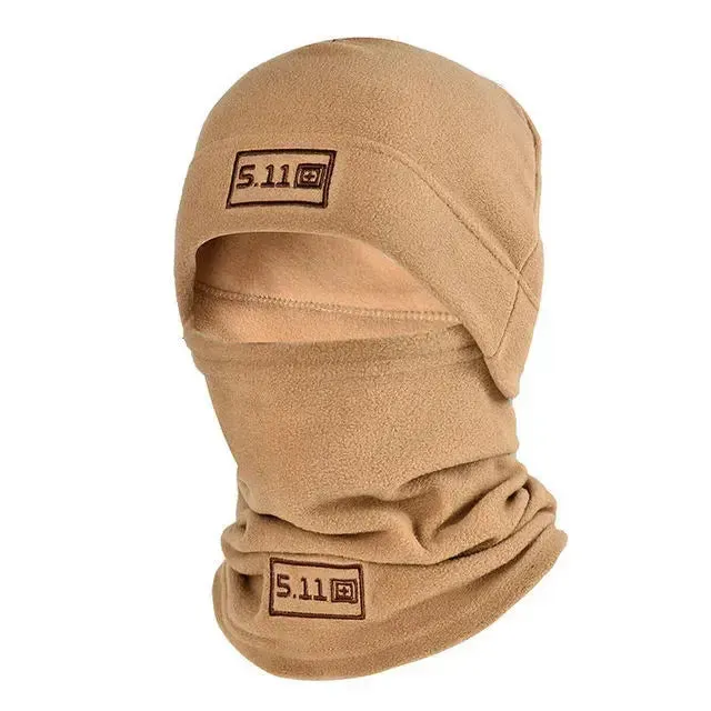 Winter Polar Coral Hat: Stay Warm with this Fleece Balaclava Men's Face Warmer Beanies Thermal Head Cover - Perfect for Tactical, Military, and Sports Activities.