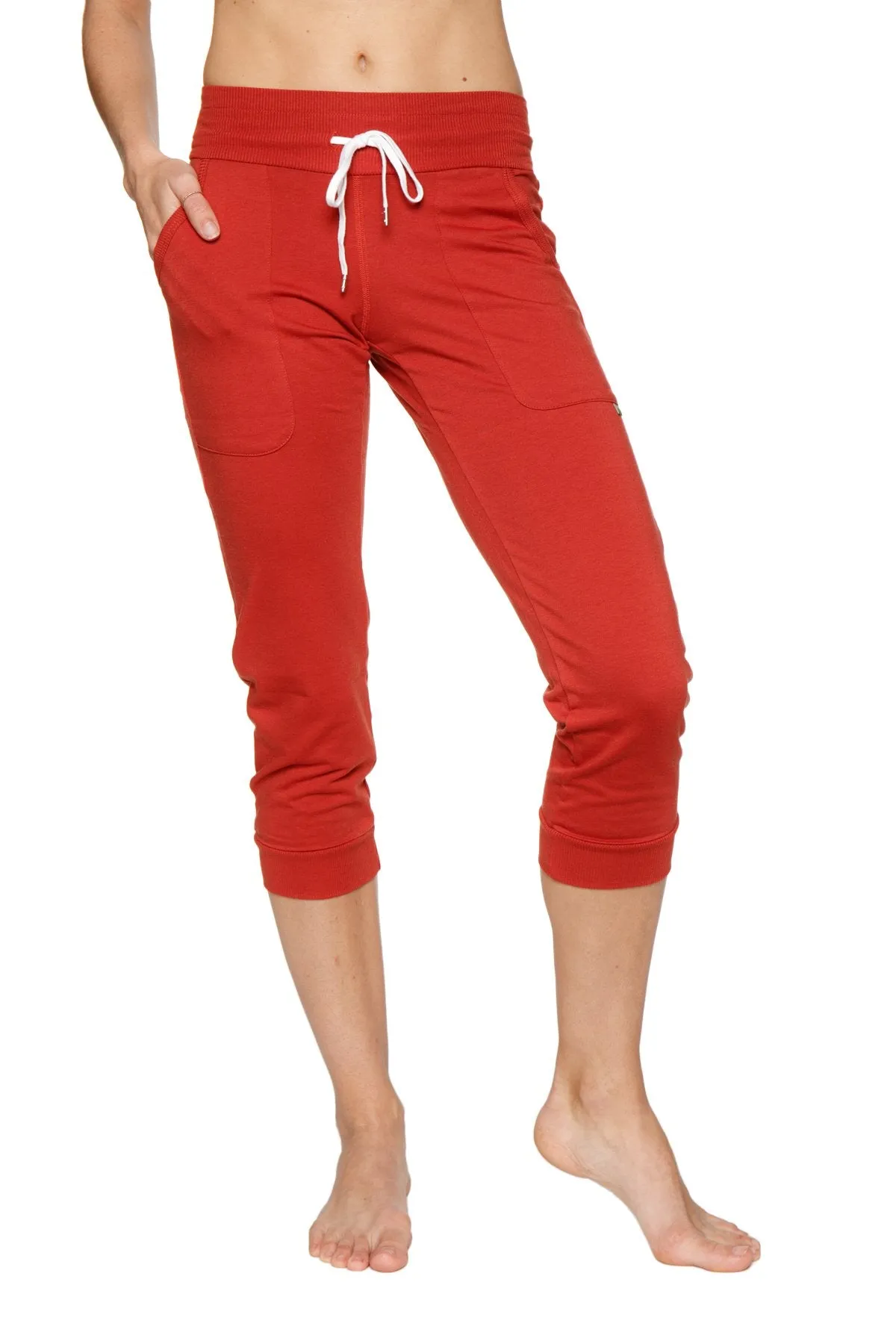 Women's Cuffed Jogger Yoga Pant (Cinnabar)