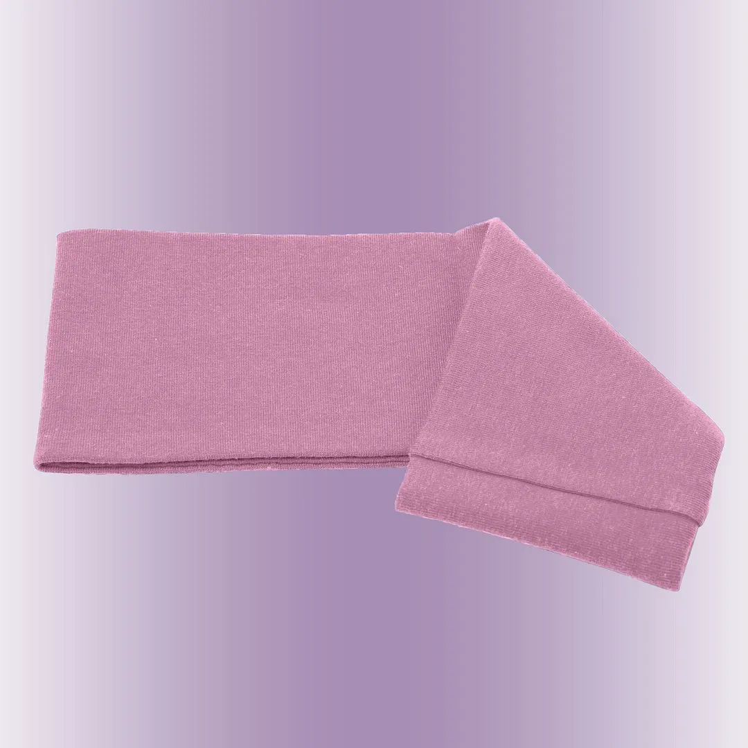 Women's Headbands Cotton Jersey 3" Wide Yoga Fitness Fashion Made in the USA Rose