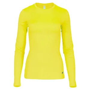 Women's Long Sleeve UV Blocker Pickleball Top Cyber Lime